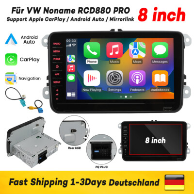 Rear USB 8'' RCD330 RCD880 187B Radio Carplay Android Auto Für VW Golf Tiguan CC