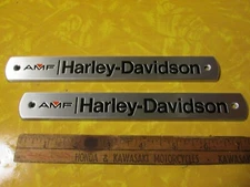 Harley Shovelhead Sportster FLH FXR FX AMF NOS 1972 Gas Tank Badges Emblems