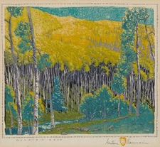Gustave Baumann : Mountain Gold : 1926 : Archival Quality Art Print