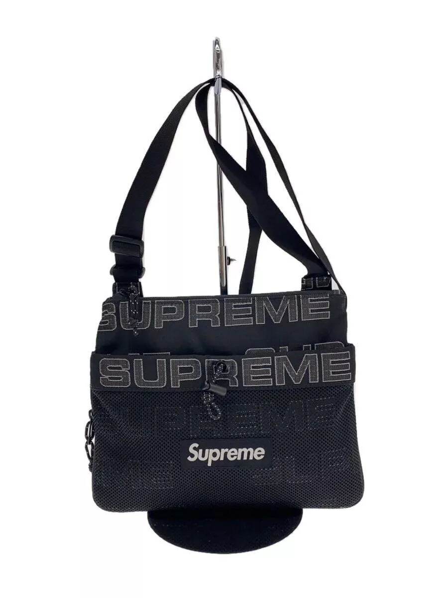 Sac bandoulière Supreme nylon noir uni occasion