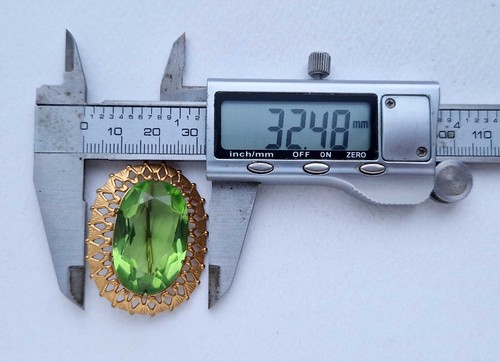 VINTAGE Soviet, Green ''Lollipop'' Brooch Pin "МКП" USSR. - Picture 11 of 12