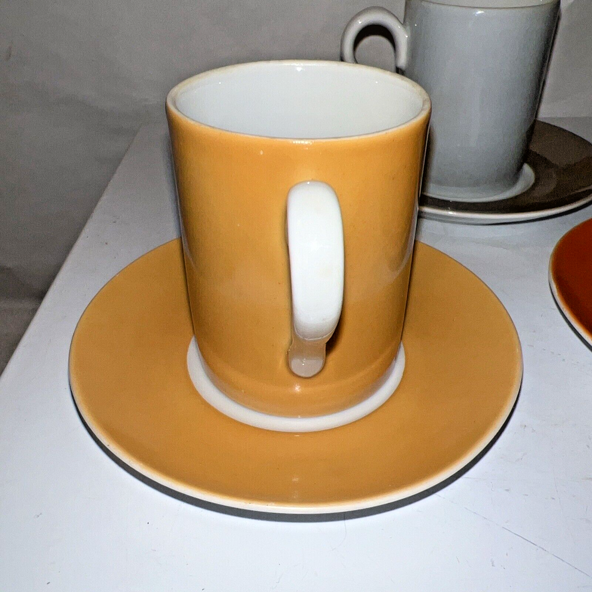 食器 COFFEEMAN 3) vintage Kenji Fujita Freeman Lederman Espresso Cups & Saucers