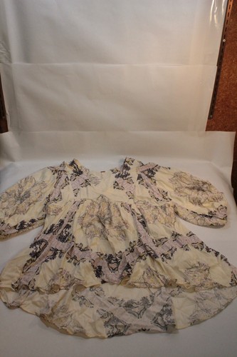 Women's Free People Cream Girl Talk Tunic Top blouse Paisley Pockets Size S - Picture 6 of 12