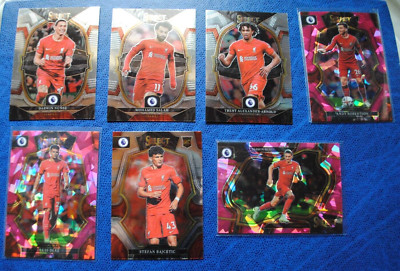 Lot 7 cards Liverpool FC Select Pink Ice Darwin Nunez field level + Salah 