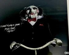 TOBIN BELL SIGNED 16X20 PHOTO SAW JIGSAW POSTER HORROR AUTOGRAPH BAS COA 243