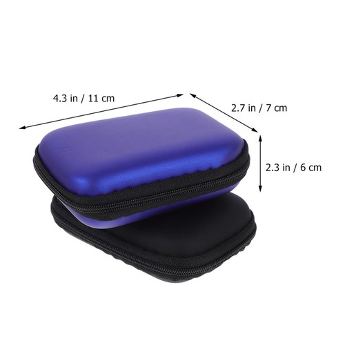 2 Pcs Carrying Case Travel for Earbuds Electronic Organizer Pouch Bag - Bild 7 von 12