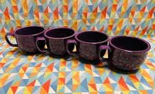 NEW FIESTAWARE 18 oz Jumbo Mug set of 4 MULBERRY Soup Cup bowl FREE SHIPPING