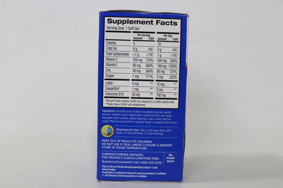 PreserVision AREDS 2 Eye Vitamins 80 Softgels EXP:05/31/2026 - Image 3 of 4