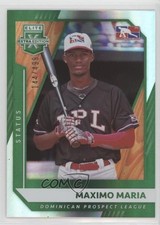 2021 Panini Elite Extra Edition Status Green 144/499 Maximo Maria #185 0c6
