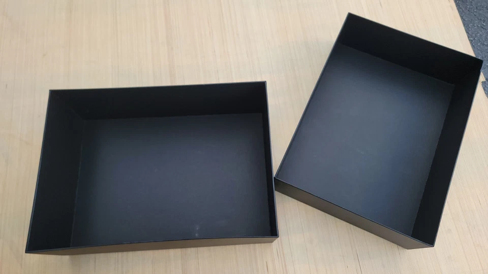 Empty AMIRI Shoe Box with Lid & Lacet, Black Logo Packaging Replacement 15x11x6" - Image 2 of 4