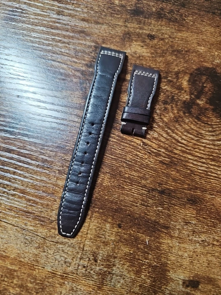 Correa de reloj de cuero marrón piloto grande IWC 21/18 mm OEM IWA59236 Foto 2 de 4