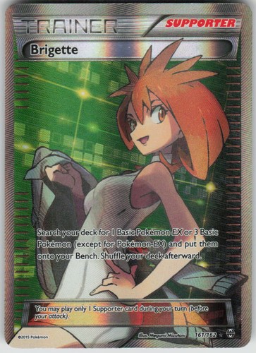Pokemon Brigette (Full Art) 161/162 XY - BREAKthrough Holofoil Ultra Rare LP