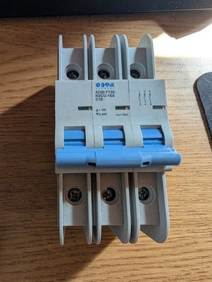 ETA 4230-T130-K0CU-16A C16 Circuit Breaker 16A 415Vac 3Pole NEW