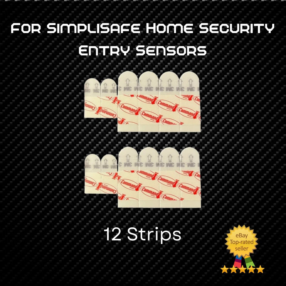 3M Command Strip Adhesive Tape Kits for SimpliSafe Home Security Entry Sensors