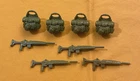 vintage G.I. GI JOE gijoe RECONDO WEAPONS PARTS LOT guns backpacks FREE SHIP