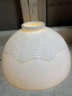 Vtg White Milk Glass Torchiere Floor Lamp Shade  10" diameter 2 3/4” Fitter