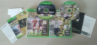 Lot Of 2 FIFA Games For Xbox One By EA Sports: 16 & 17, Complete