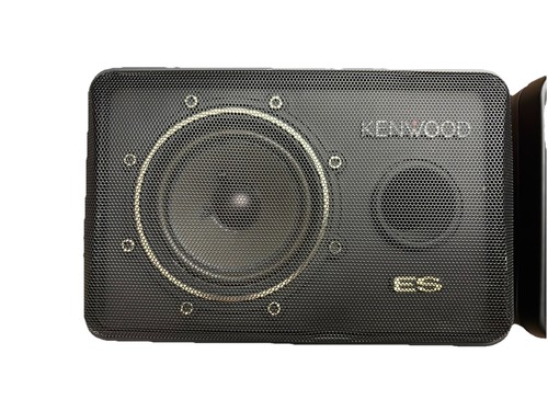 Pair of Kenwood CM-5ES Speakers 40W 8 Ohms Bass Reflex Black Metal Grills - Picture 3 of 6