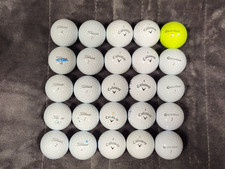 25 Premium Brand Highly Sought after Titleist, Callaway Taylor Made Golf Balls