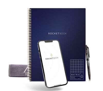 Matrix Smart Reusable Graph Paper Notebook, Digitally Connected, Isometric No...