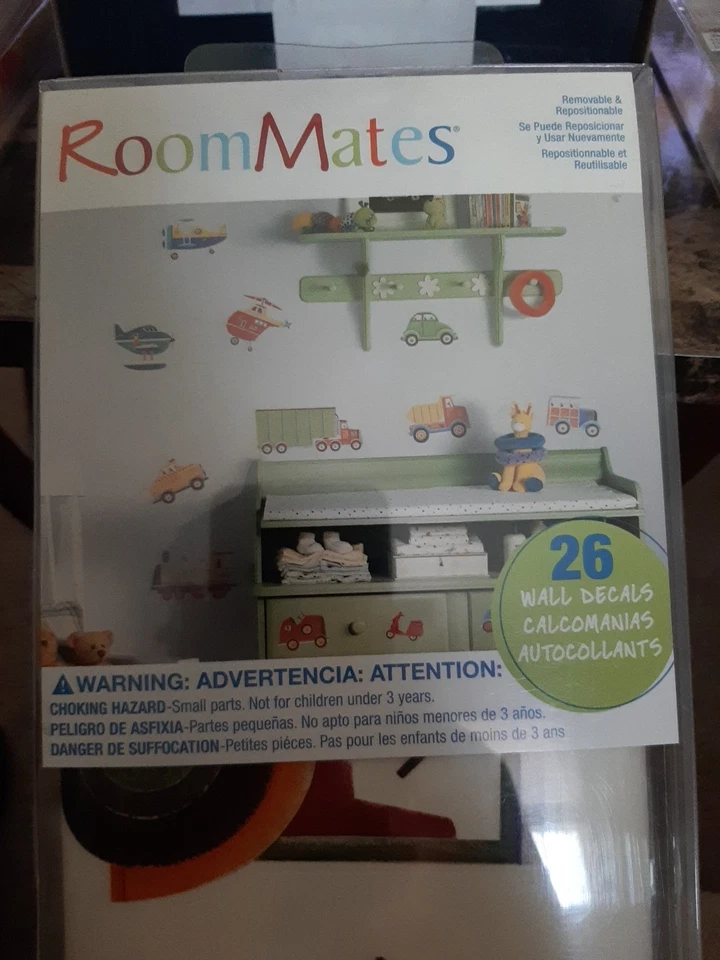 НОВЫЕ настенные наклейки RoomMates автомобили грузовики поезда самолеты вертолеты 26 - Изображение 2 из 3