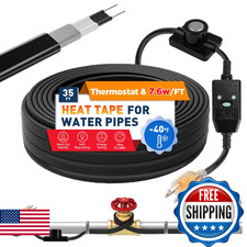 3 100FT Heat Tape for Water Pipes, UL  ETL Certified 35 FT Self-Regulating Pipe