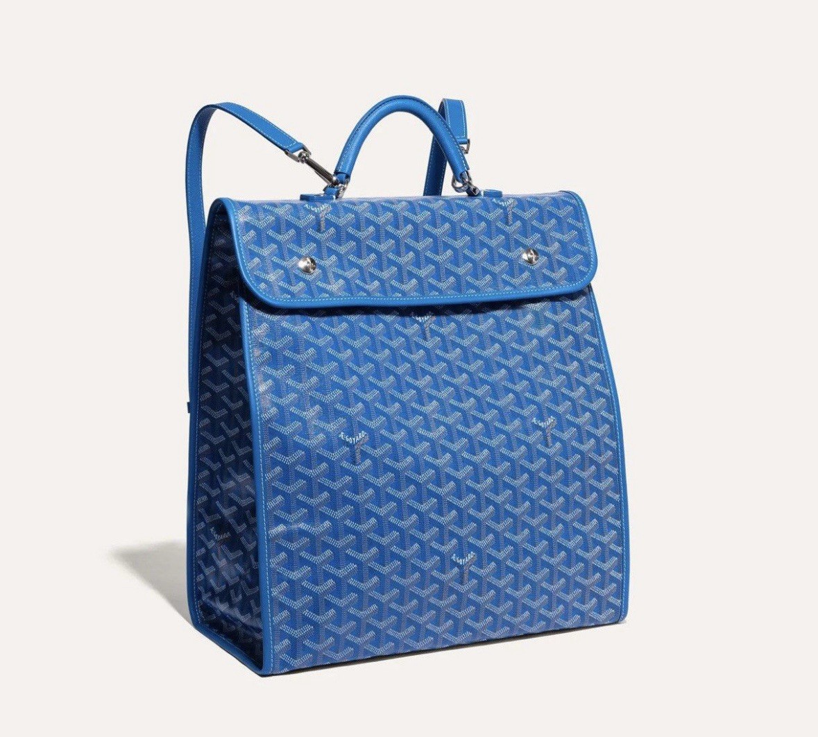 Goyard Saint Léger Sky Blue Backpack Luxury Travel Essential