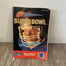 Tecmo Super Bowl NES Nintendo Manual Only