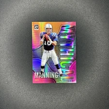 2019 Donruss Optic Football Peyton Manning Mythical Prizm SSP Case Hit HoF