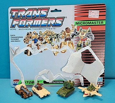 Transformers MicroMaster Battle Patrol Autobots 1988 Hasbro G1 With Full Card