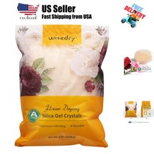 Silica Gel Flower Drying Crystals - 5 LBS, Fine Crystals  1mm, Color Indicat...