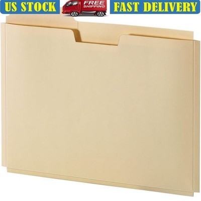 Manila Expanding File Folders Organizer 10 Count 150 Sheet Capacity Durable Tabs