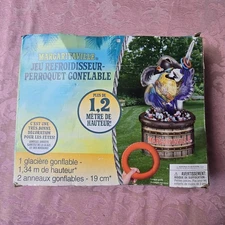 Margaritaville Inflatable Cooler Parrott Ring Toss Game Tiki Party Jimmy Buffett