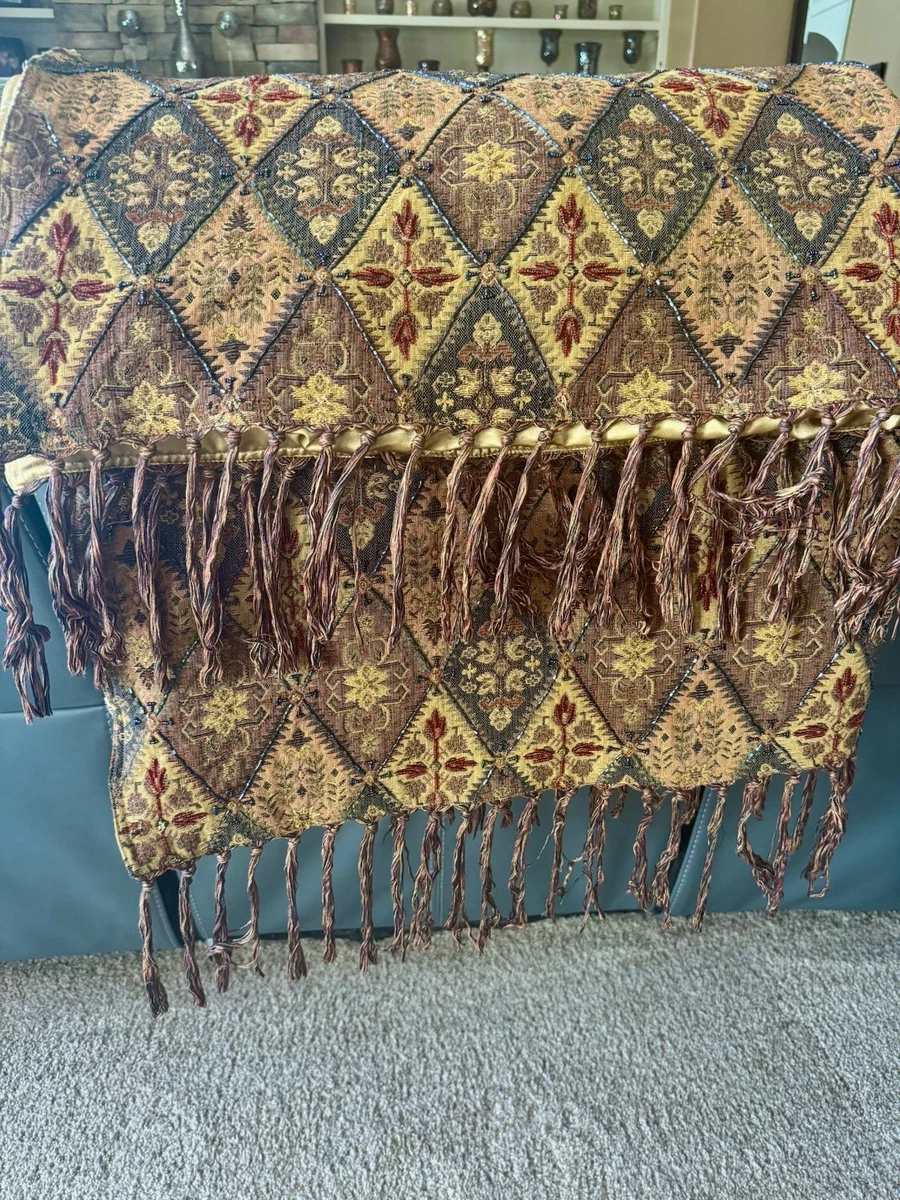 その他 USED FRINGE BLANKET fringed throw products for sale | eBay