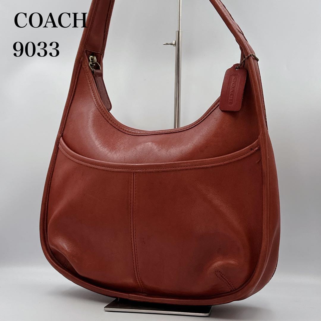 Vintage Coach Ergo 9033 One Shoulder Bag Brown Leather USA