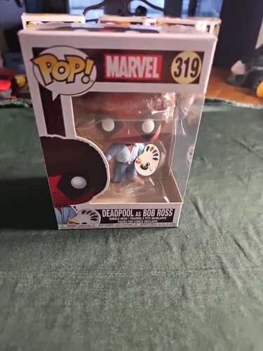 Funko Pop! Vinyl: Marvel - Deadpool as Bob Ross #319 Non Mint