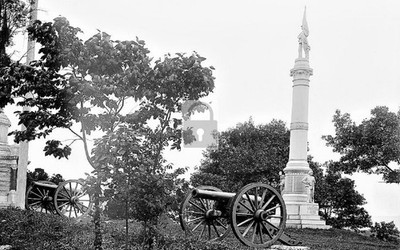 CSA Monument & Canons Chattanooga Tennessee TN - Reprint