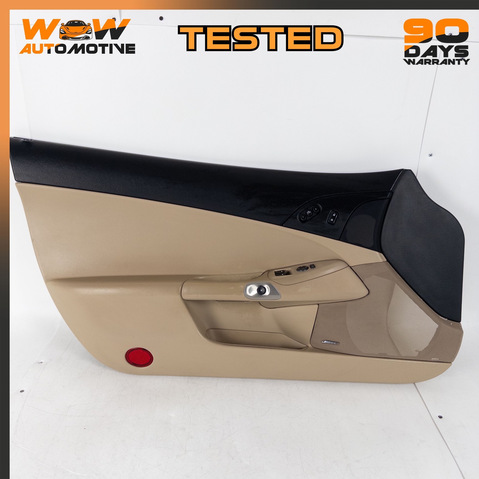 09-11 CHEVROLET CORVETTE C6 FRONT LEFT DRIVER SIDE INTERIOR DOOR PANEL OEM