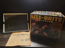 1978 Hasbro Lite Brite Toy Original Box Star Wars  SpongeBob Patterns B151