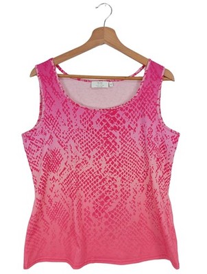JUST WHITE BY SE Camisole Damen Top Gr. DE 42 pink Casual-Look