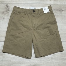 Abercrombie Fitch Khaki Shorts Kids Size 15/16 chino Tan Classic Summer Boys