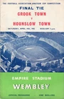 Hounslow Town V Crook Town 14/4/1962 FA Amateur Cup Final Programme