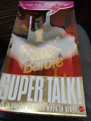 1994 Barbie Super Talk African American Mattel 12379 Box Damage 