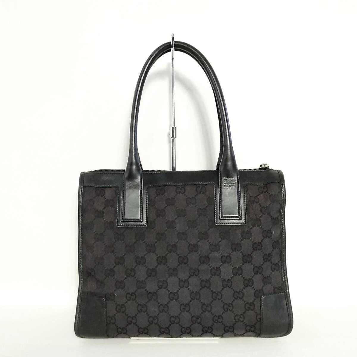 611B297 Beauty Gucci GG sac à main toile noir