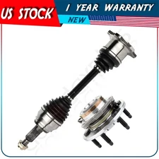 Front Wheel Hub Bearing Assembly & CV Axle Shaft Fits GMC Suburban 1500 Yukon