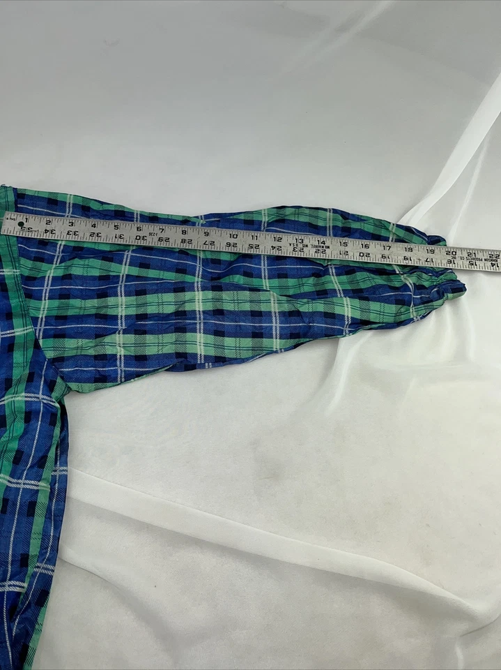 ProSpirit de colección. Cortavientos con cremallera. Años 90. Cuadros azul y verde. Talla mediana  Foto 4 de 4