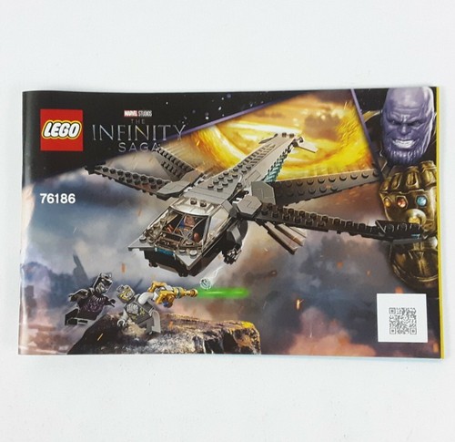 LEGO® Black Panther Dragon Flyer Instruction Manual Booklet for Set 76186 - 第 7/8 張圖片