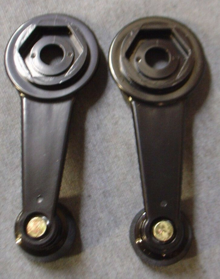 MGB Window Winder Spacers (Pair - 2 Pieces) - Black Plastic, Easy Bolt-On Installation For Classic Car