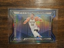 2020 Panini Obsidian Pitch Black Electric Etch Purple /75 Giannis Antetokounmpo