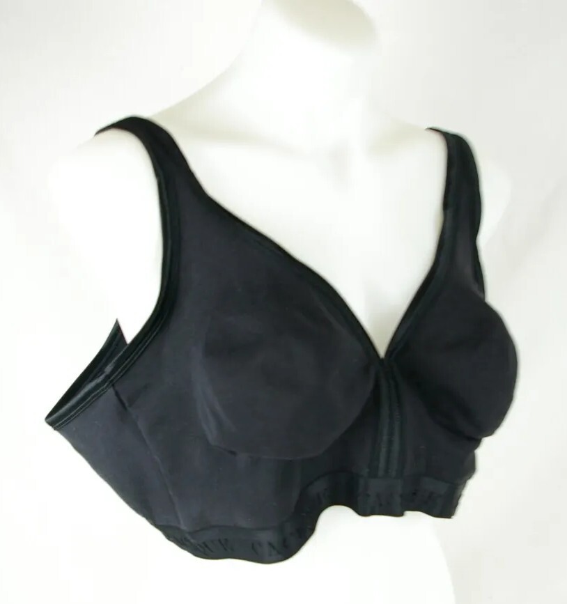 Cacique Solid Black Wire Free Full Coverage Bra W… - image 9